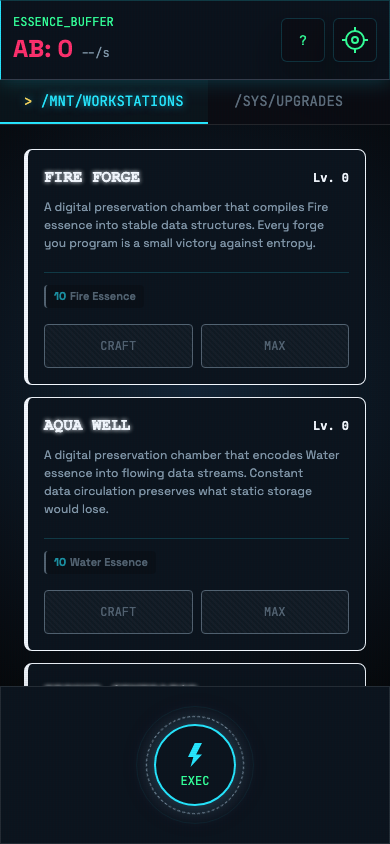 Mobile screenshot of Hex Compiler showing the responsive game layout